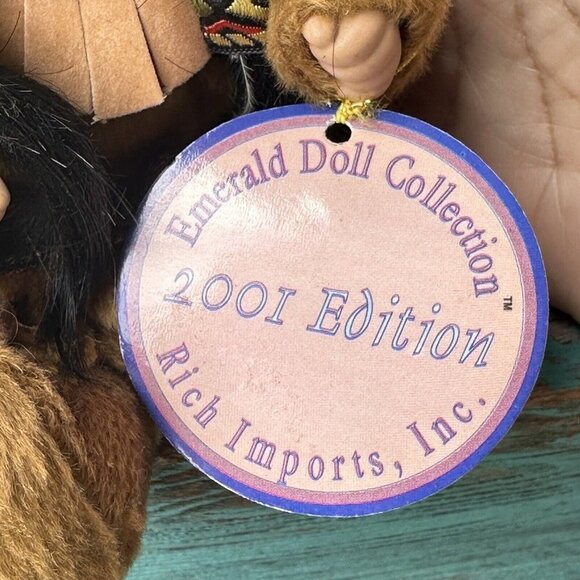 Vintage Emerald Doll Collection 2001 Willie Child Native American Outfit Tags 5" - Picture 9 of 10